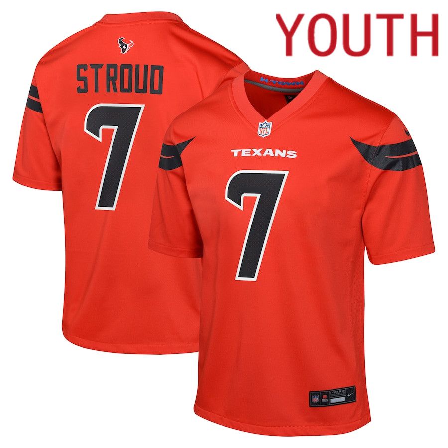 Youth Houston Texans #7 C.J. Stroud Nike Red Alternate Game NFL Jersey->youth nfl jersey->Youth Jersey
